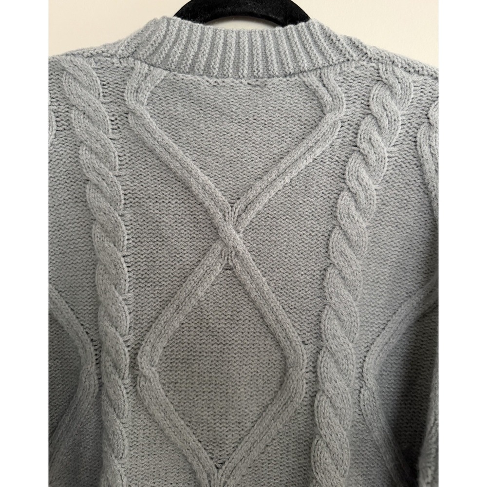 Taylor Swift The Tortured Poets Department Gray Button Down Cardigan Size M/L - Picture 4 of 13
